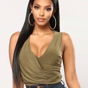Olive Green Bodysuit